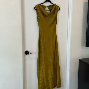 Zara Olive Maxi Dress